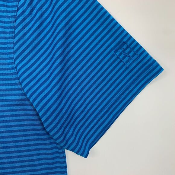 PGA Tour Polo Shirt Mens XL Extra Large Pacific Airflux Striped Performance Golf - Picture 5 of 11
